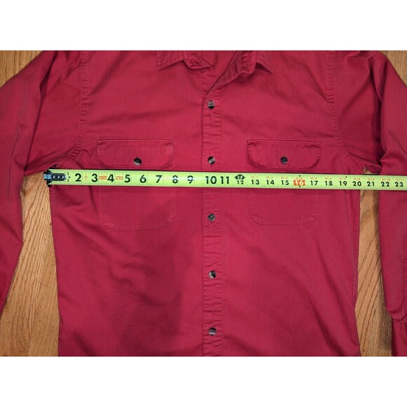 Vintage Patagonia Dual Spun Shirt Men's Medium M Red Button Up Hong Kong - Picture 6 of 7